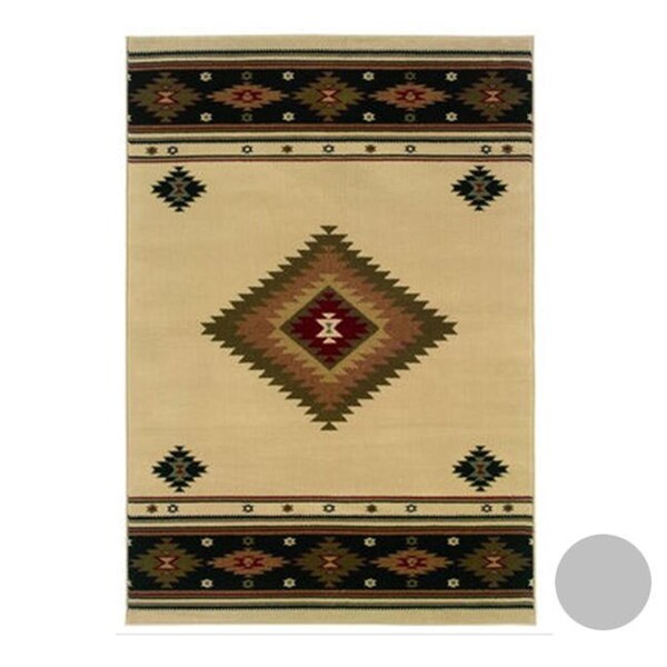 Sphinx By Oriental Weavers Oriental Weavers Hudson 087I1 8' Round Round - Beige/ Green-Polypropylene H087I1235RDST - main